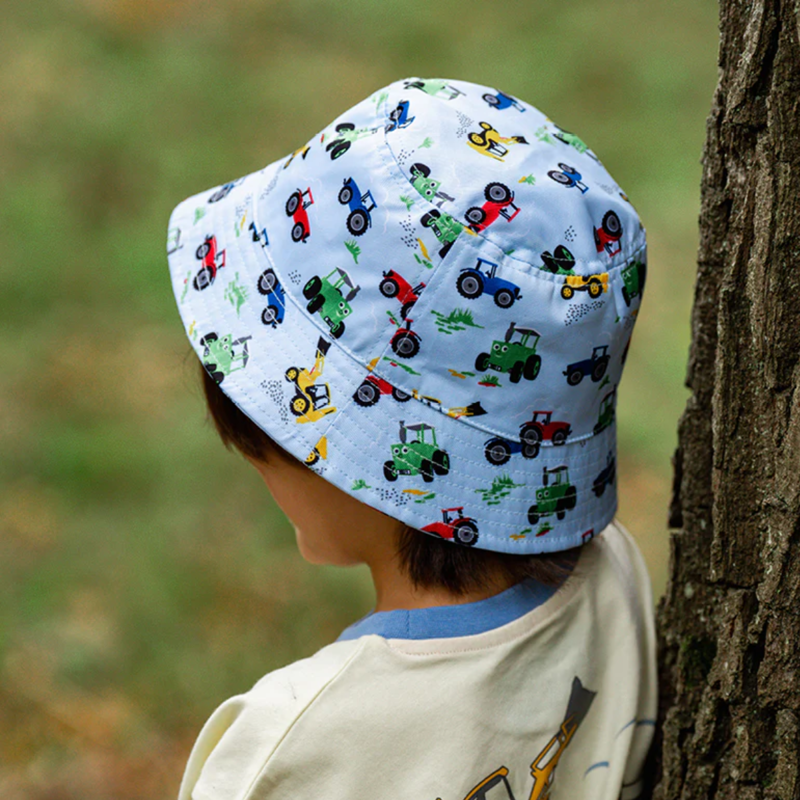 Tractor Ted Bucket Hat - Blue-2
