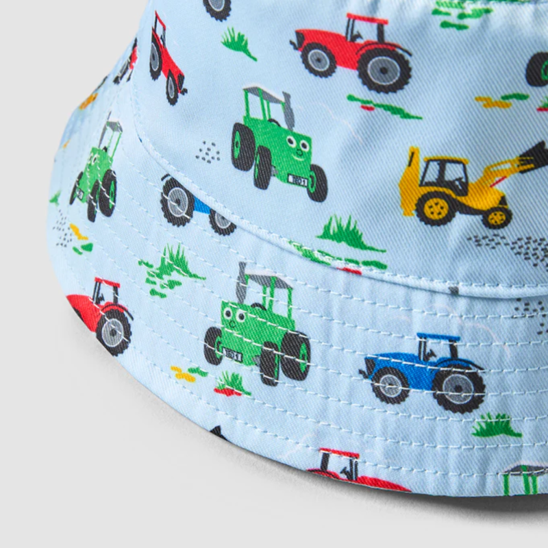 Tractor Ted Bucket Hat - Blue-3