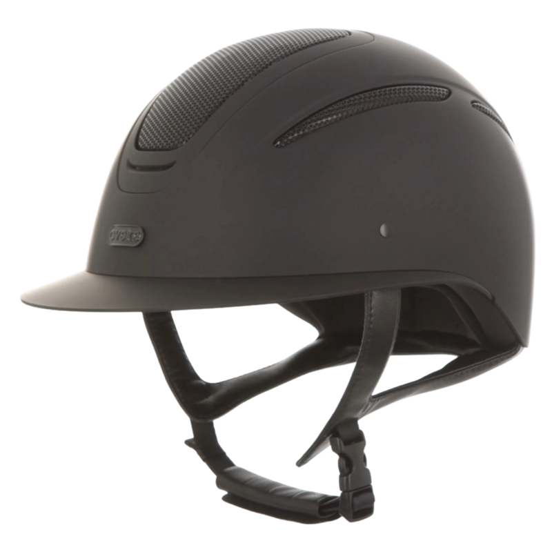Evoke Elara Wide Peak Riding Hat - Midnight Black Matt