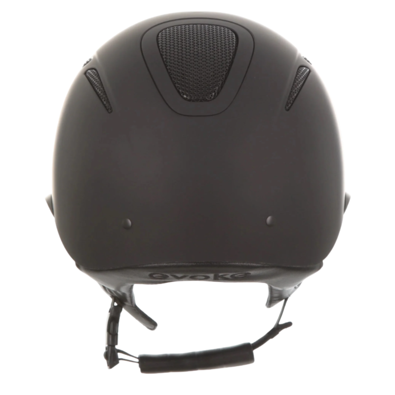 Evoke Elara Wide Peak Riding Hat - Midnight Black Matt-3