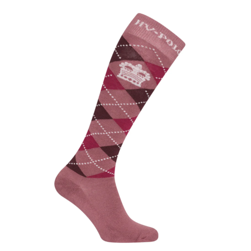 HV Polo Argyle Socks UK 6-8 - Mauve