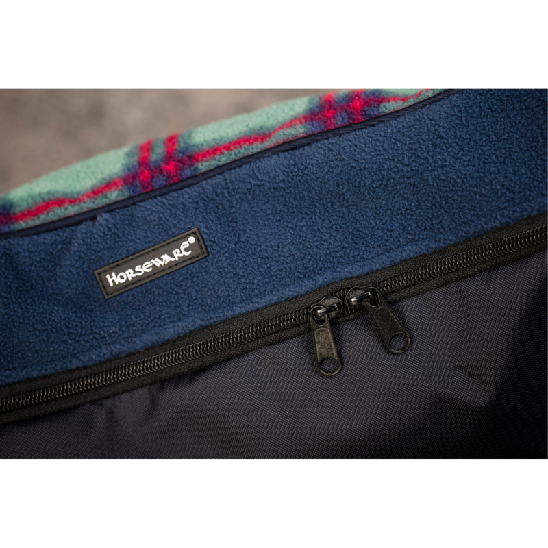 Horseware Holiday Collection Dog Bed - Green Check/Navy/Red-1