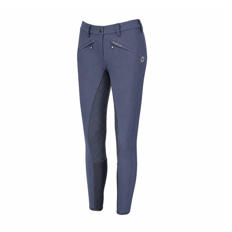 Pikeur Latina Ladies Grip Breeches - Graphite Blue