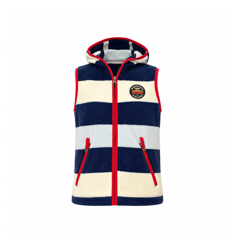 Horseware Newmarket Kids Hooded Fitted Fleece Gilet - Navy