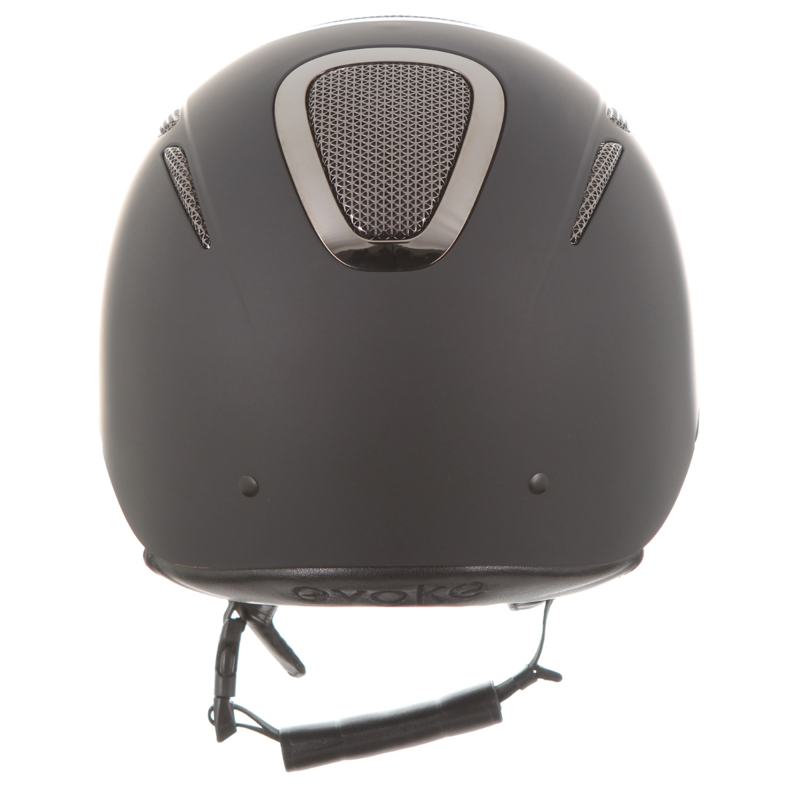 Evoke Elara Classic Peak Riding Hat - Black/Gunmetal-4