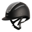 Evoke Elara Wide Peak Riding Hat - Black/Silver Chrome