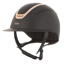 Evoke Elara Wide Peak Riding Hat - Black/Rose Gold