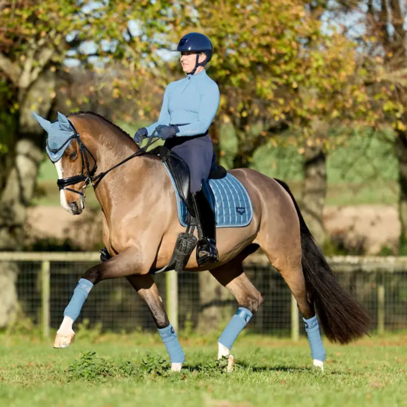 LeMieux Loire Dressage Square - Ice Blue-1