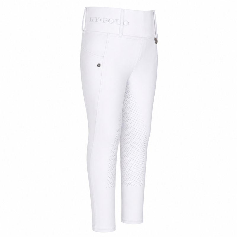 HV Polo Children's Favourite Full Grip Riding Tights - White