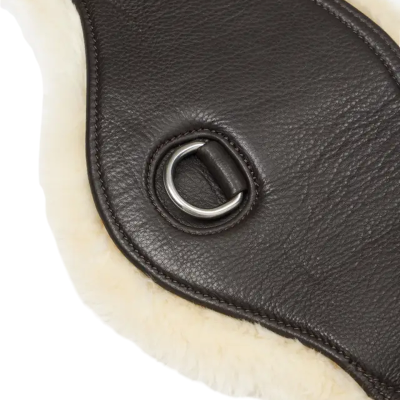Lemieux Arika Simuwool Contoured Dressage Girth - Brown-1