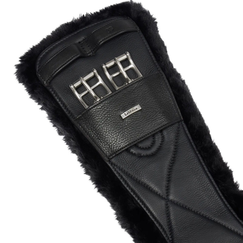 Lemieux Arika Simuwool Contoured Dressage Girth - Black-2
