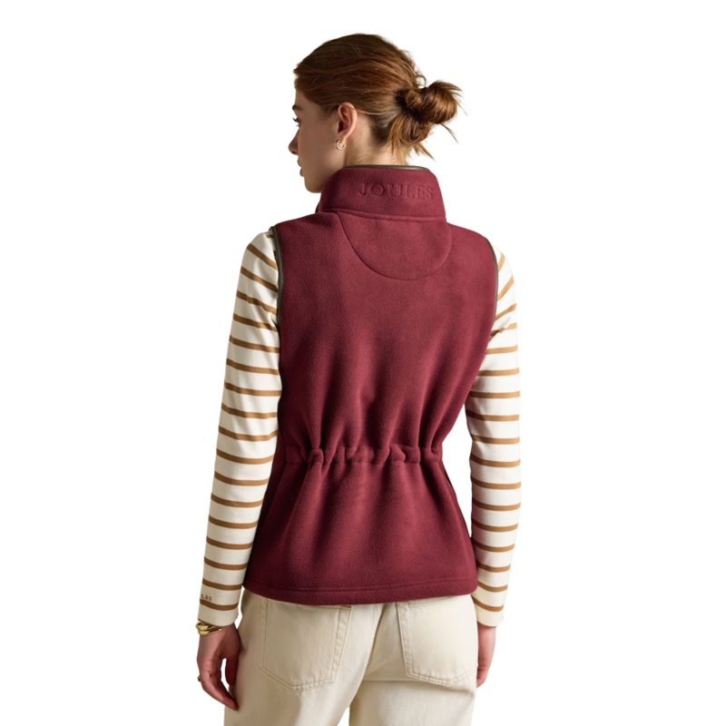 Joules Ladies Heritage Gilet - Red-2
