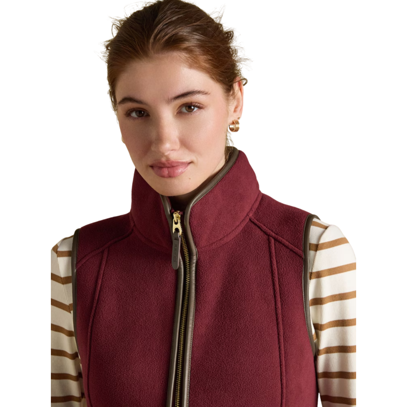 Joules Ladies Heritage Gilet - Red-3