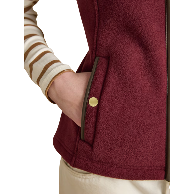 Joules Ladies Heritage Gilet - Red-4
