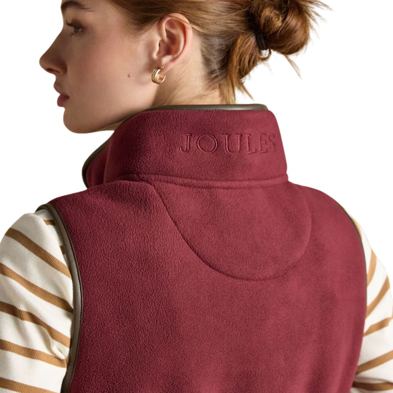 Joules Ladies Heritage Gilet - Red-7