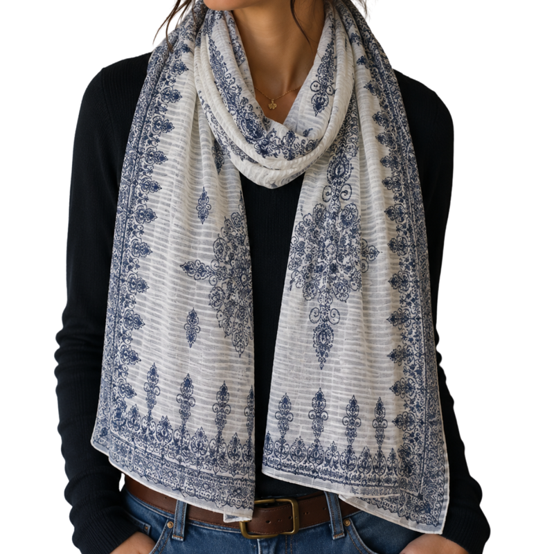Esperado Ladies Scarf - White