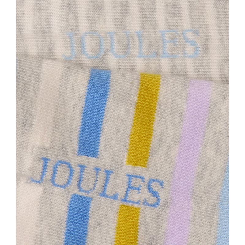 Joules Ladies Everyday 2 Pack Socks - Blue Bee-2