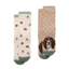 Joules Ladies Everyday 2 Pack Socks - Neutral Spaniel