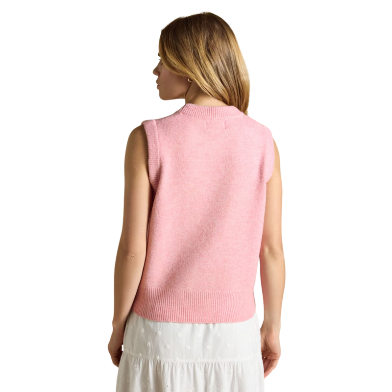 Joules Ladies Holly Knitted Vest - Pale Pink-1
