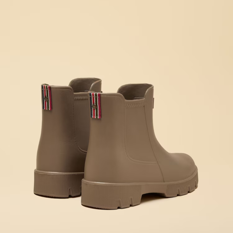 Joules Ladies Raindance EVA Lightweight Wellies - Mink Brown-2