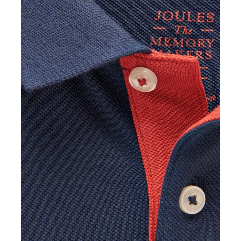 Joules Woody Boy's Short Sleeve Cotton Polo Shirt - Navy-2