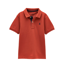 Joules Woody Boy's Short Sleeve Cotton Polo Shirt - Burnt Orange