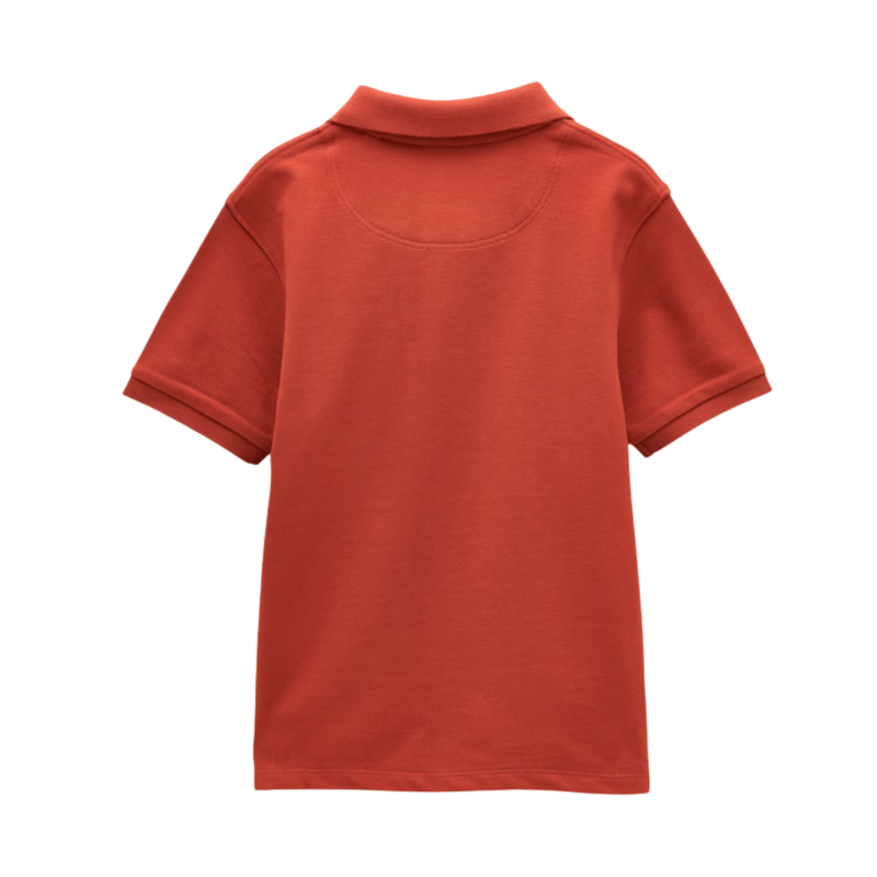 Joules Woody Boy's Short Sleeve Cotton Polo Shirt - Burnt Orange-1