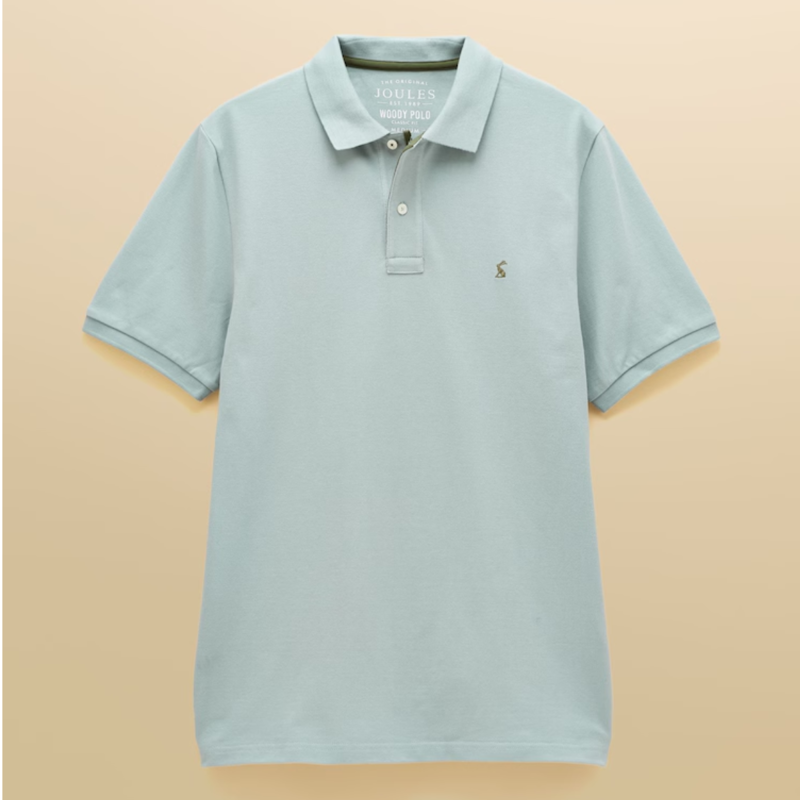 Joules Men's Woody Cotton Pique Polo Shirt - Blue/Grey-6