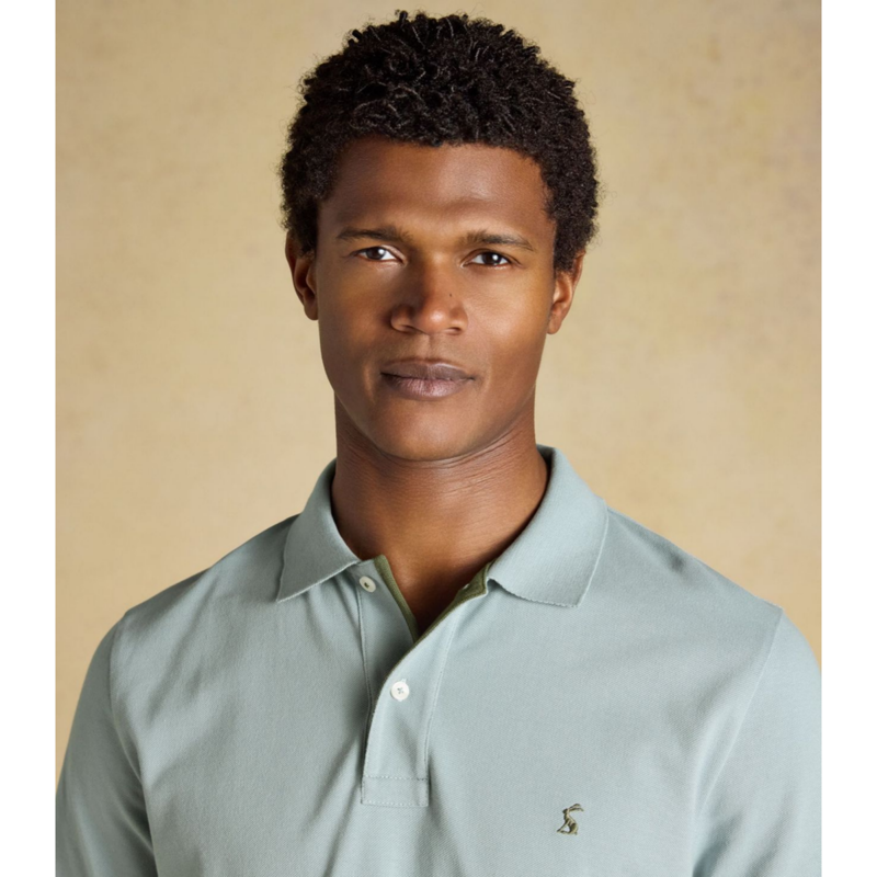 Joules Men's Woody Cotton Pique Polo Shirt - Blue/Grey-2