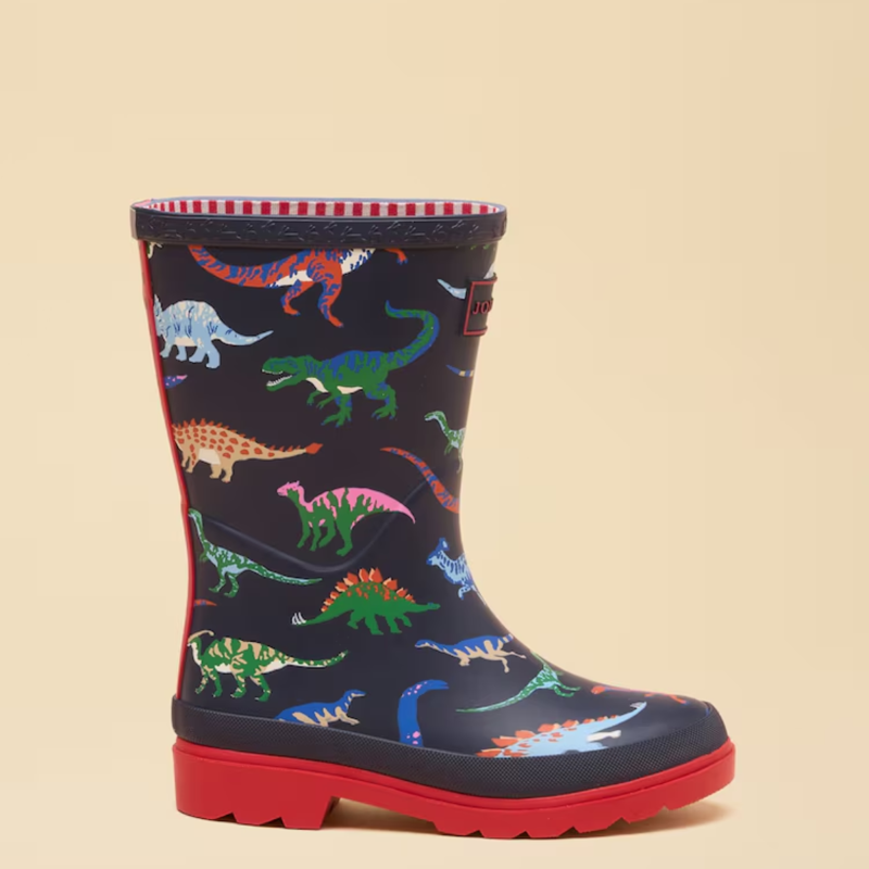 Joules Kids' Welly Printed Wellies - Navy Dino-2