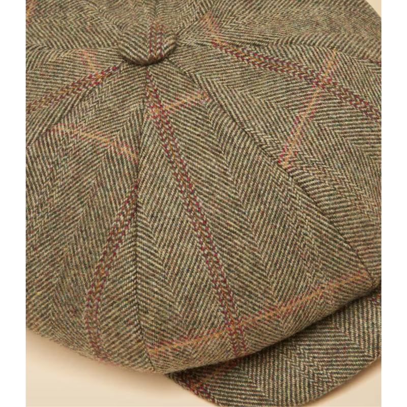Joules Ladies Harrogate Hat - Khaki Tweed-2