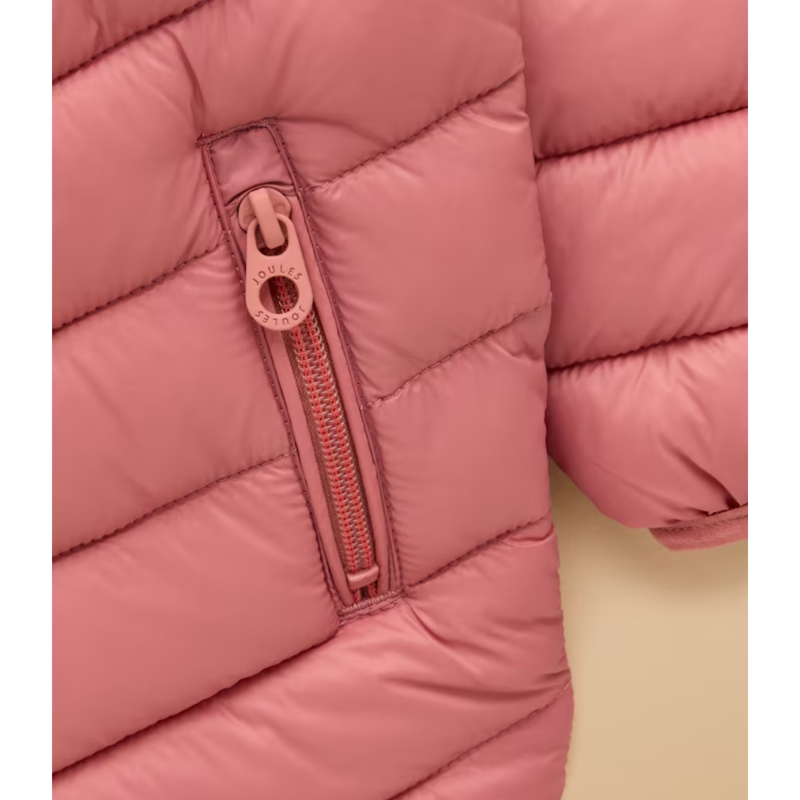 Joules Girls' Cairn Showerproof Padded Coat - Pink-3