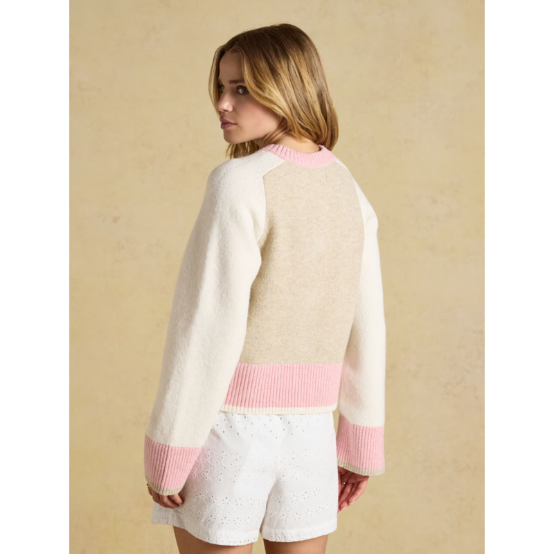 Joules Ladies Nora Cardigan - Cream-2
