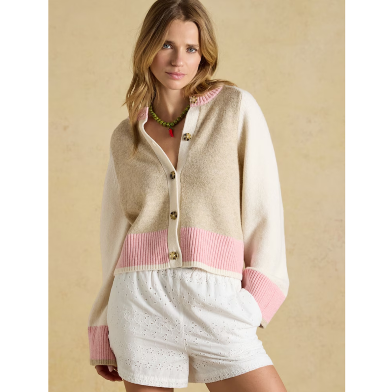 Joules Ladies Nora Cardigan - Cream-3