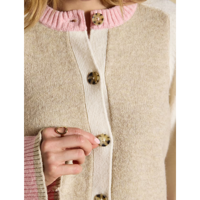 Joules Ladies Nora Cardigan - Cream-7