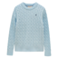 Joules Ladies Classic Cable Jumper - Light Blue