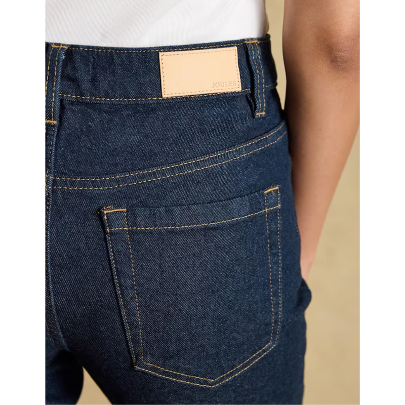 Joules Ladies Denim Slim Straight Jeans - Dark Indigo Wash-6