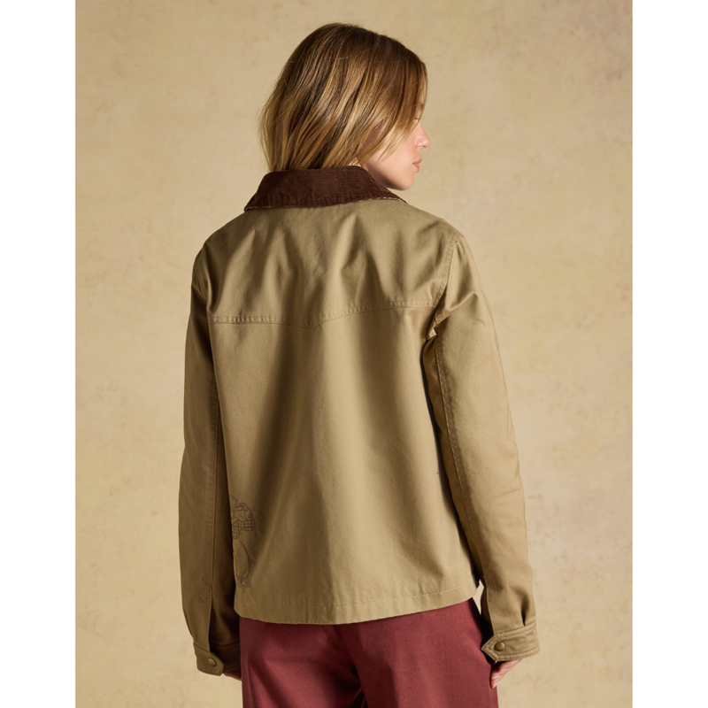 Joules Ladies Barn Jacket - Tan Brown-2