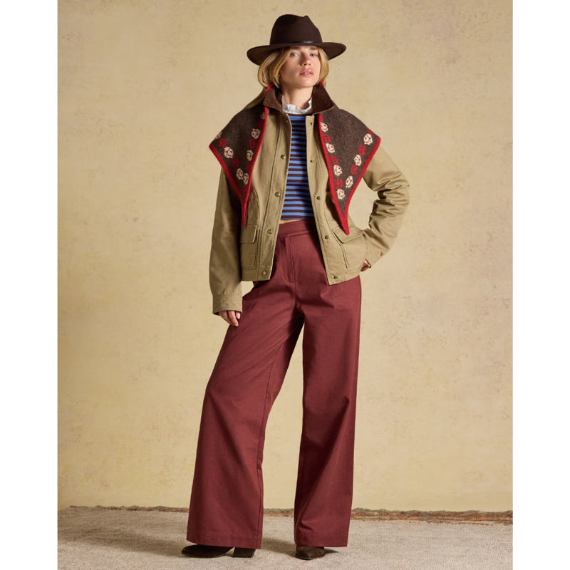 Joules Ladies Barn Jacket - Tan Brown-3