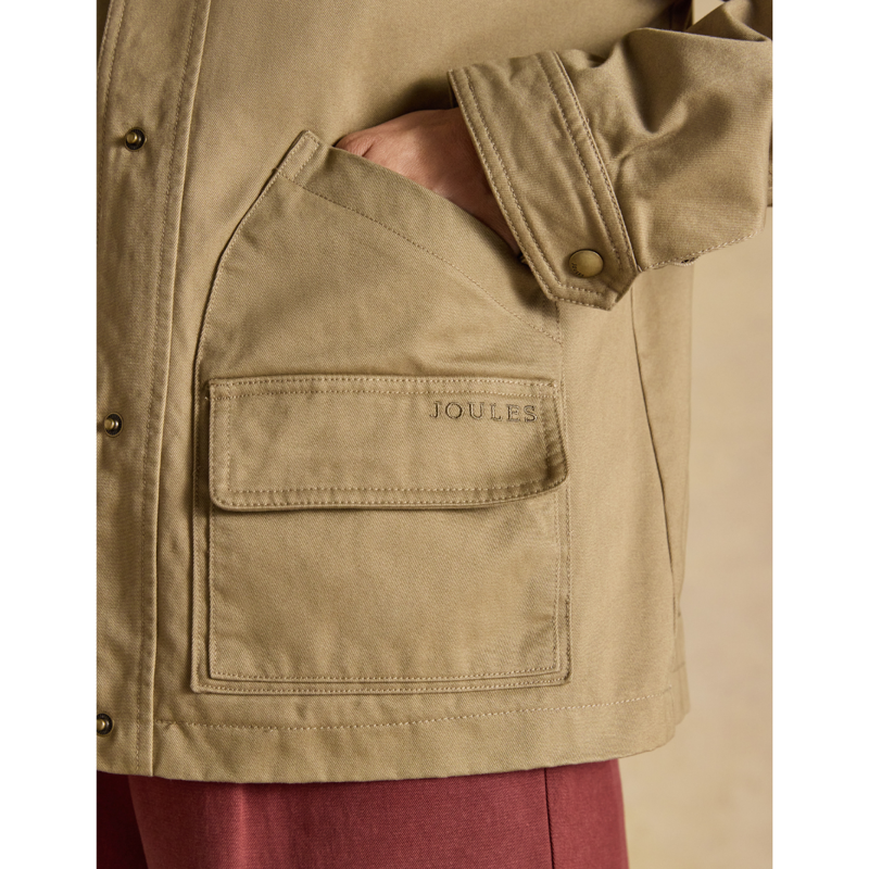 Joules Ladies Barn Jacket - Tan Brown-5