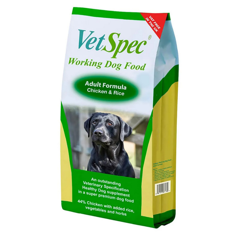 VetSpec Working Dog Adult Formula Chicken and Rice - 15 Kg