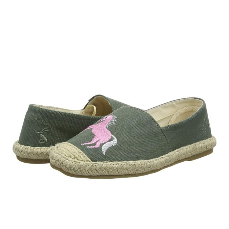 Joules Junior Shelbury Espadrilles - Green-2