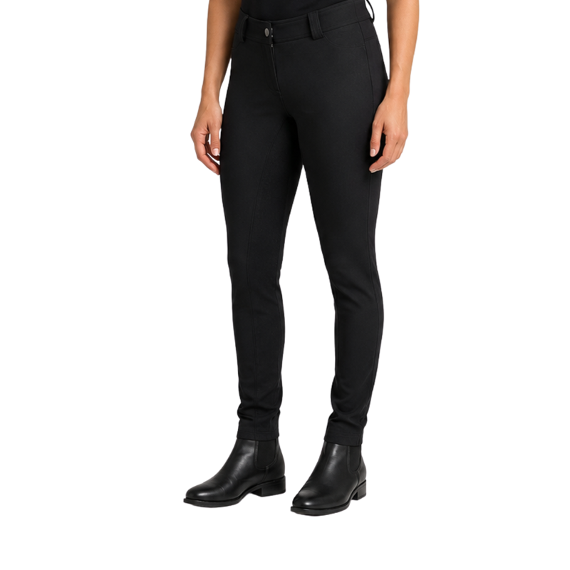 Shires Ladies Cotton Knitted New Hiphuggers - Black