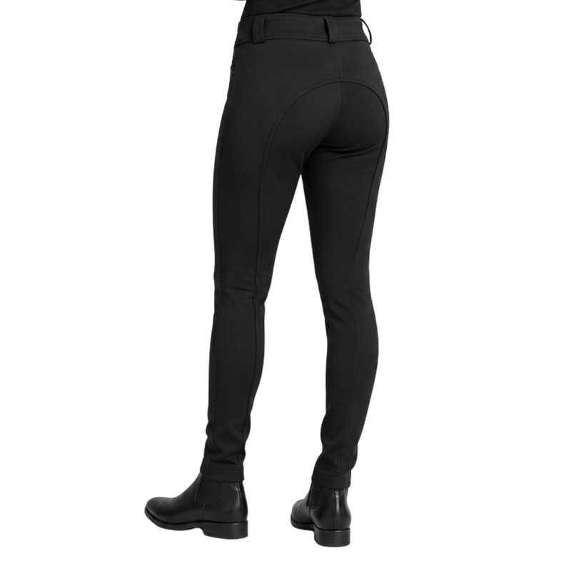 Shires Ladies Cotton Knitted New Hiphuggers - Black-1