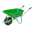 Carrimore 120 Litre Stable Wheelbarrow - Pneumatic Wheel - Green