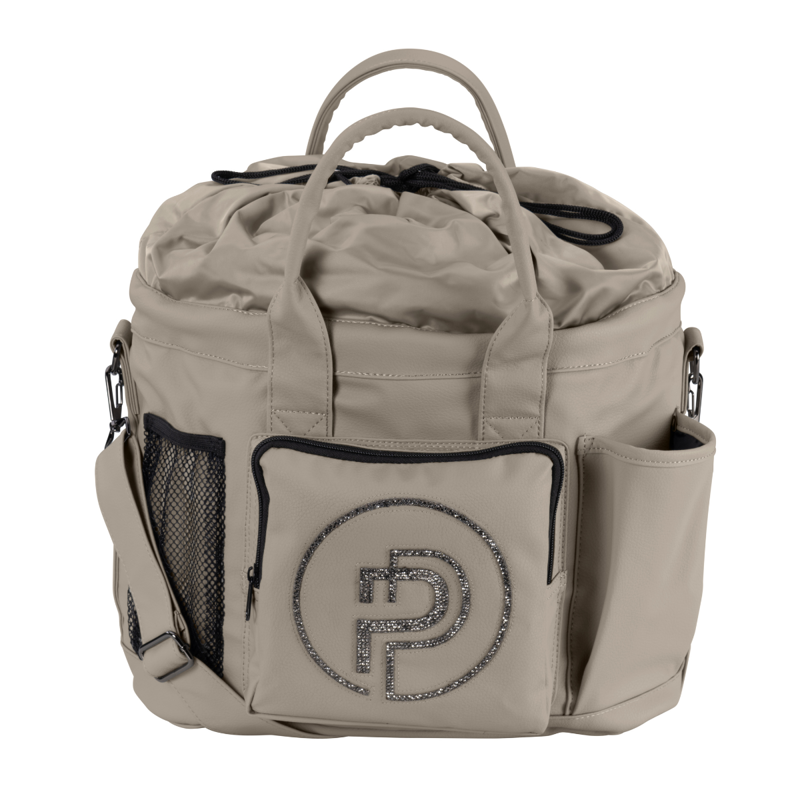 Eskadron Faux Leather Accessories Bag - Pale Grey