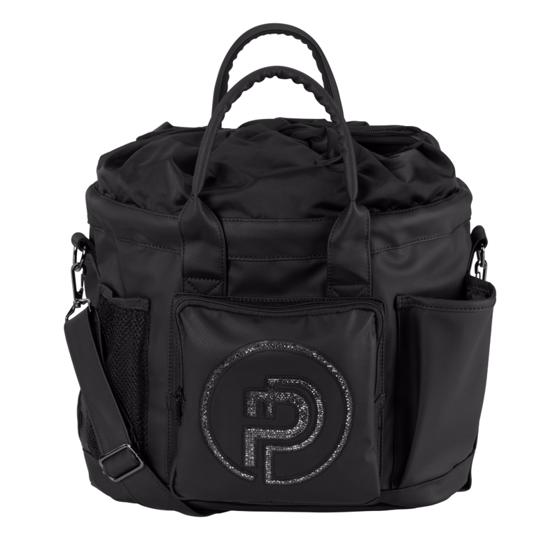 Eskadron Faux Leather Accessories Bag - Black