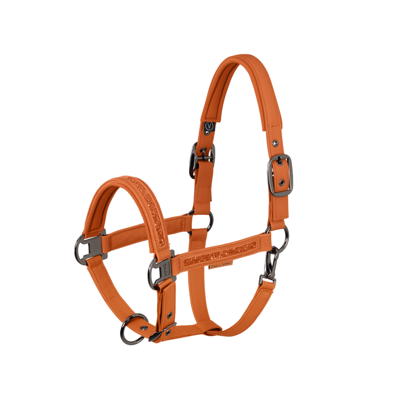 Eskadron Faux Leather Jewel Headcollar - Amber