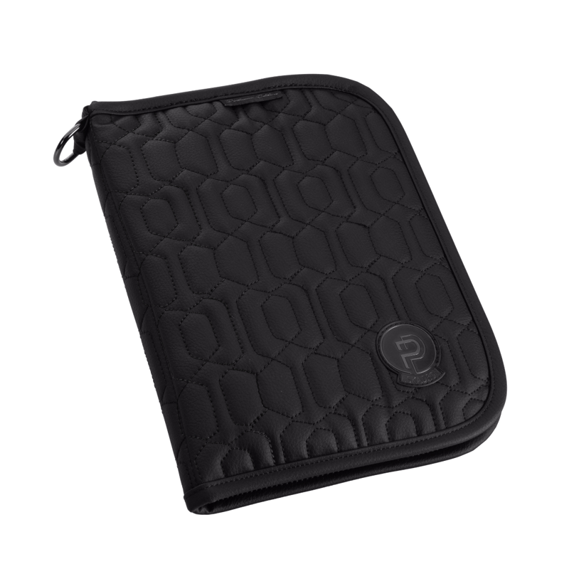 Eskadron Faux Leather Passport Map Platinum SS26 - Black