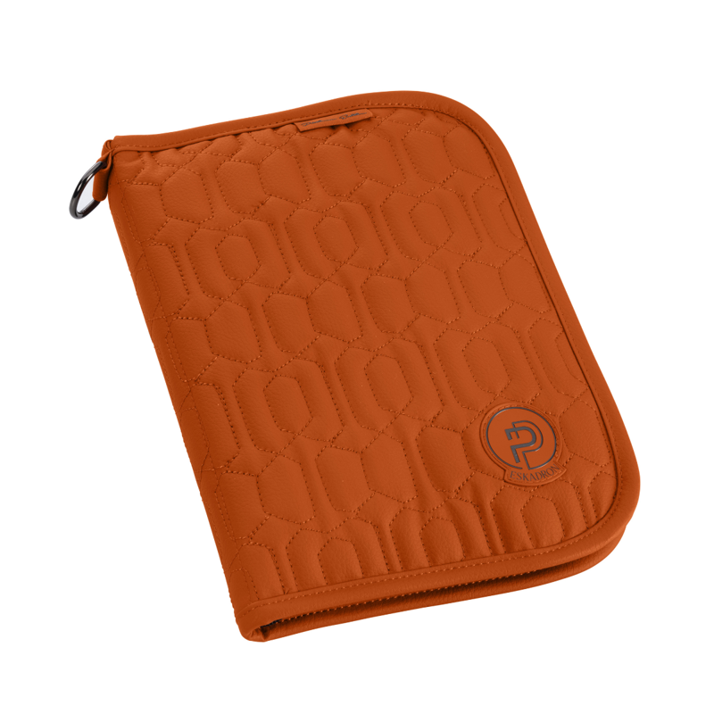 Eskadron Faux Leather Passport Map Platinum SS26 - Amber
